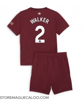 Manchester City Kyle Walker #2 Maglia Gara Terza Repliche 2024-25 Bambino